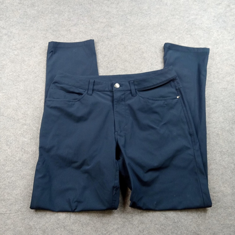 Lululemon Pants Mens 30x31 Blue Chino Stretch 5 Pocket Casual‎ Polyester Travel